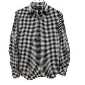 Lauren Ralph Lauren 100% Linen Long Sleeve Button Down Size Small